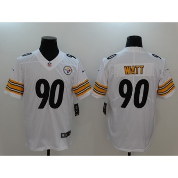 Men's Pisttsburgn Steelers #90 T.J. Watt White Vapor Untouchable Player Limited Jersey Men's Pisttsburgn Steelers #90 T.J. Watt White Vapor Untouchable Player Limited Jersey