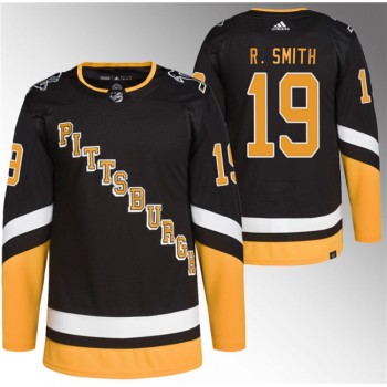 Men's Pittsburgh Penguins #19 Reilly Smith Black Stitched Jersey Men's Pittsburgh Penguins #19 Reilly Smith Black Stitched Jersey