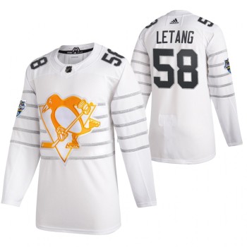 Men's Pittsburgh Penguins #58 Kris Letang 2020 White All Star Stitched NHL Jersey Men's Pittsburgh Penguins #58 Kris Letang 2020 White All Star Stitched NHL Jersey