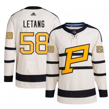 Men's Pittsburgh Penguins #58 Kris Letang Cream 2023 Winter Classic Stitched Jersey Men's Pittsburgh Penguins #58 Kris Letang Cream 2023 Winter Classic Stitched Jersey