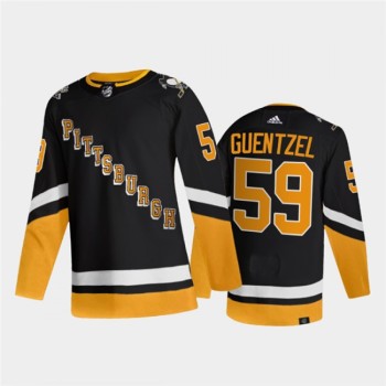 Men's Pittsburgh Penguins #59 Jake Guentzel 2021/2022 Black Stitched Jersey Men's Pittsburgh Penguins #59 Jake Guentzel 2021/2022 Black Stitched Jersey