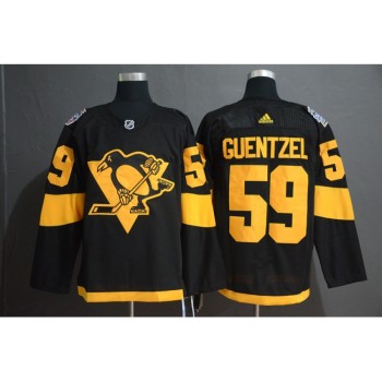 Men's Pittsburgh Penguins #59 Jake Guentzel Black 2019 Stadium Series Stitched NHL Jersey Men's Pittsburgh Penguins #59 Jake Guentzel Black 2019 Stadium Series Stitched NHL Jersey