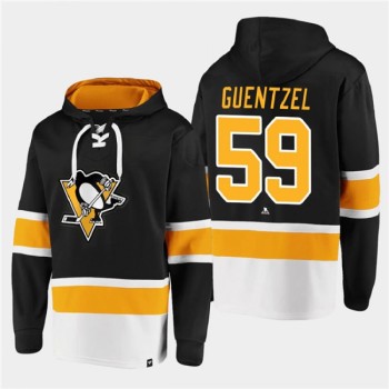 Men's Pittsburgh Penguins #59 Jake Guentzel Black All Stitched Sweatshirt Hoodie Men's Pittsburgh Penguins #59 Jake Guentzel Black All Stitched Sweatshirt Hoodie