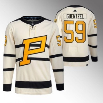 Men's Pittsburgh Penguins #59 Jake Guentzel Cream 2023 Winter Classic Stitched Jersey Men's Pittsburgh Penguins #59 Jake Guentzel Cream 2023 Winter Classic Stitched Jersey