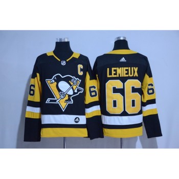 Men's Pittsburgh Penguins #66 Mario Lemieux Black Road Authentic Stitched NHL Jersey Men's Pittsburgh Penguins #66 Mario Lemieux Black Road Authentic Stitched NHL Jersey