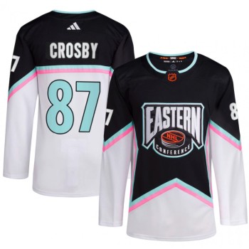 Men's Pittsburgh Penguins #87 Sidney Crosby White/Black 2023 All-star Stitched Jersey Men's Pittsburgh Penguins #87 Sidney Crosby White/Black 2023 All-star Stitched Jersey