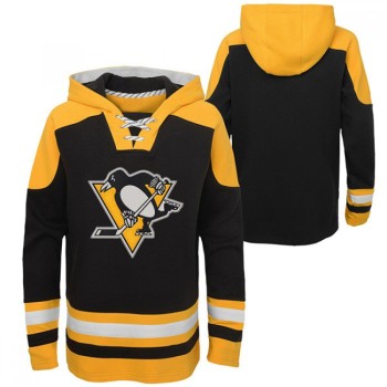 Men's Pittsburgh Penguins Black Ageless Must-Have Lace-Up Pullover Hoodie Men's Pittsburgh Penguins Black Ageless Must-Have Lace-Up Pullover Hoodie