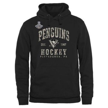 Men's Pittsburgh Penguins Black Camo Stack 2016 Stanley Cup Champions Pullover Hoodie Men's Pittsburgh Penguins Black Camo Stack 2016 Stanley Cup Champions Pullover Hoodie