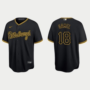 Men's Pittsburgh Pirates #18 Ben Gamel Black Cool Base Stitched Jersey Men's Pittsburgh Pirates #18 Ben Gamel Black Cool Base Stitched Jersey