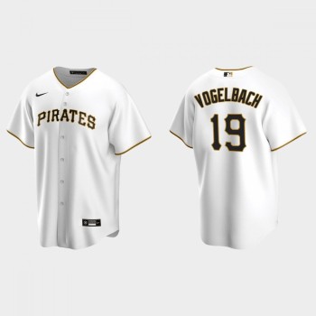 Men's Pittsburgh Pirates #19 Daniel Vogelbach White Cool Base Stitched Jersey Men's Pittsburgh Pirates #19 Daniel Vogelbach White Cool Base Stitched Jersey