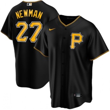 Men's Pittsburgh Pirates #27 Kevin Newman Black Cool Base Stitched Jersey Men's Pittsburgh Pirates #27 Kevin Newman Black Cool Base Stitched Jersey