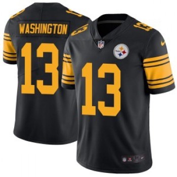 Men's Pittsburgh Steelers #13 James Washington Black Color Rush Limited Stitched NFL Jersey Men's Pittsburgh Steelers #13 James Washington Black Color Rush Limited Stitched NFL Jersey