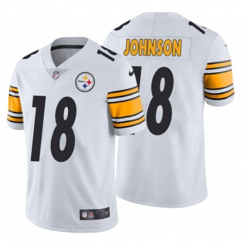 Men's Pittsburgh Steelers #18 Diontae Johnson 2019 White Vapor Untouchable Limited Stitched NFL Jersey Men's Pittsburgh Steelers #18 Diontae Johnson 2019 White Vapor Untouchable Limited Stitched NFL Jersey