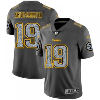 Men's Pittsburgh Steelers #19 JuJu Smith-Schuster 2019 Gray Fashion Static Limited Stitched NFL Jersey Men's Pittsburgh Steelers #19 JuJu Smith-Schuster 2019 Gray Fashion Static Limited Stitched NFL Jersey