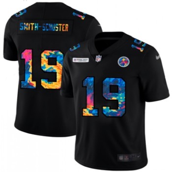 Men's Pittsburgh Steelers #19 JuJu Smith-Schuster 2020 Black Crucial Catch Limited Stitched Jersey Men's Pittsburgh Steelers #19 JuJu Smith-Schuster 2020 Black Crucial Catch Limited Stitched Jersey