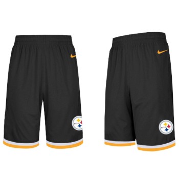 Men's Pittsburgh Steelers 2019 Black Knit Performance Shorts Men's Pittsburgh Steelers 2019 Black Knit Performance Shorts