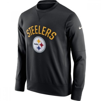 Men's Pittsburgh Steelers 2019 Black Sideline Circuit Performance Sweatshirt Men's Pittsburgh Steelers 2019 Black Sideline Circuit Performance Sweatshirt