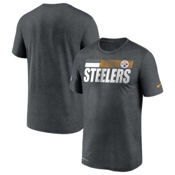 Men's Pittsburgh Steelers 2020 Grey Sideline Impact Legend Performance T-Shirt Men's Pittsburgh Steelers 2020 Grey Sideline Impact Legend Performance T-Shirt