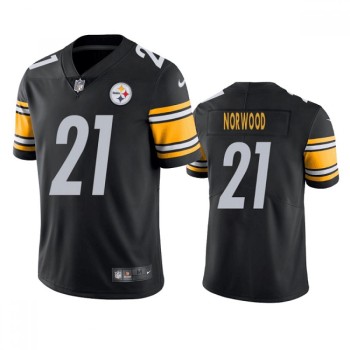 Men's Pittsburgh Steelers #21 Tre Norwood Black Vapor Untouchable Limited Stitched Jersey Men's Pittsburgh Steelers #21 Tre Norwood Black Vapor Untouchable Limited Stitched Jersey