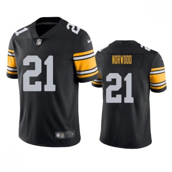 Men's Pittsburgh Steelers #21 Tre Norwood Black Vapor Untouchable Limited Stitched Jersey Men's Pittsburgh Steelers #21 Tre Norwood Black Vapor Untouchable Limited Stitched Jersey