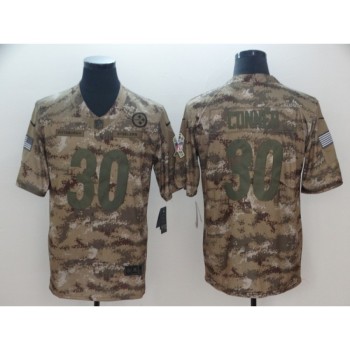 Men's Pittsburgh Steelers #30 James Conner 2018 Camo Salute to Service Limited Stitched NFL Jersey Men's Pittsburgh Steelers #30 James Conner 2018 Camo Salute to Service Limited Stitched NFL Jersey