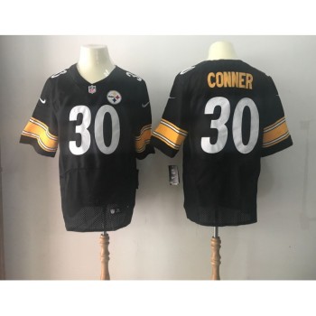 Men's Pittsburgh Steelers #30 James Conner Black 2017 Elite Stitched NFL Jersey