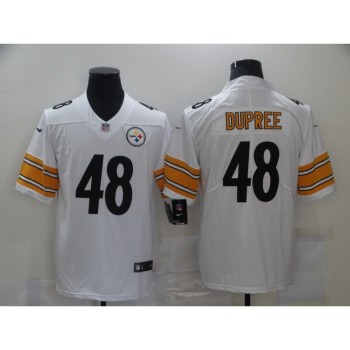 Men's Pittsburgh Steelers #48 Bud Dupree White Vapor Untouchable Limited Stitched NFL Jersey Men's Pittsburgh Steelers #48 Bud Dupree White Vapor Untouchable Limited Stitched NFL Jersey