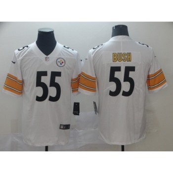 Men's Pittsburgh Steelers #55 Devin Bush White Vapor Untouchable Limited Stitched NFL Jersey Men's Pittsburgh Steelers #55 Devin Bush White Vapor Untouchable Limited Stitched NFL Jersey