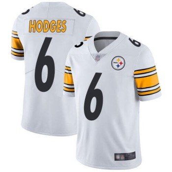 Men's Pittsburgh Steelers #6 Devlin Hodges White Vapor Untouchable Limited Stitched NFL Jersey Men's Pittsburgh Steelers #6 Devlin Hodges White Vapor Untouchable Limited Stitched NFL Jersey