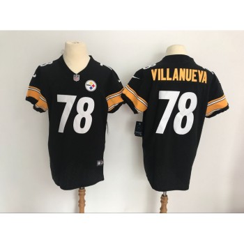 Men's Pittsburgh Steelers #78 Alejandro Villanueva Black Vapor Untouchable Elite Stitched NFL Jersey Men's Pittsburgh Steelers #78 Alejandro Villanueva Black Vapor Untouchable Elite Stitched NFL Jersey