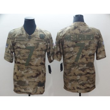 Men's Pittsburgh Steelers #7 Ben Roethlisberger 2018 Camo Salute to Service Limited Stitched NFL Jersey Men's Pittsburgh Steelers #7 Ben Roethlisberger 2018 Camo Salute to Service Limited Stitched NFL Jersey
