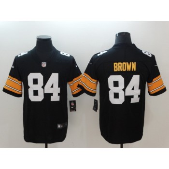 Men's Pittsburgh Steelers #84 Antonio Brown Black 2018 Vapor Untouchable Limited Stitched NFL Jersey Men's Pittsburgh Steelers #84 Antonio Brown Black 2018 Vapor Untouchable Limited Stitched NFL Jersey
