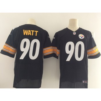 Men's Pittsburgh Steelers #90 T.J. Watt Black 2017 Elite Stitched NFL Jersey Men's Pittsburgh Steelers #90 T.J. Watt Black 2017 Elite Stitched NFL Jersey