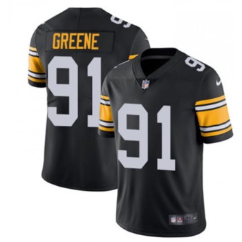 Men's Pittsburgh Steelers #91 Kevin Greene Black Vapor Untouchable Limited Stitched Jersey