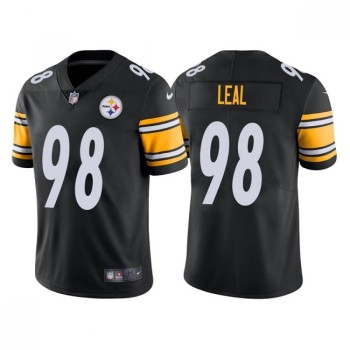 Men's Pittsburgh Steelers #98 DeMarvin Leal Black Vapor Untouchable Limited Stitched Jersey Men's Pittsburgh Steelers #98 DeMarvin Leal Black Vapor Untouchable Limited Stitched Jersey