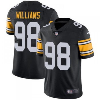 Men's Pittsburgh Steelers #98 Vince Williams Black Vapor Untouchable Limited NFL Stitched Jersey Men's Pittsburgh Steelers #98 Vince Williams Black Vapor Untouchable Limited NFL Stitched Jersey