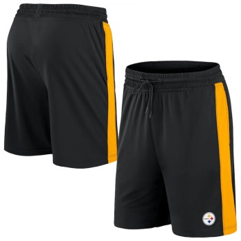 Men's Pittsburgh Steelers Black Performance Shorts Men's Pittsburgh Steelers Black Performance Shorts