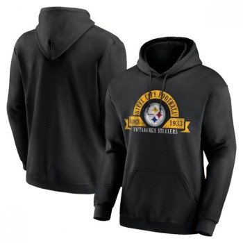 Men's Pittsburgh Steelers Black Pullover Hoodie Men's Pittsburgh Steelers Black Pullover Hoodie