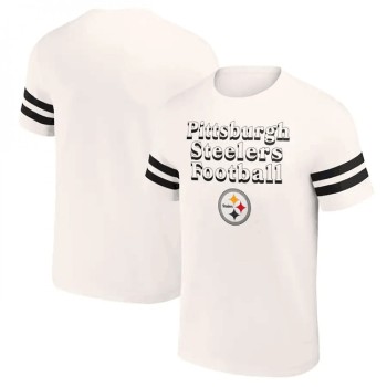 Men's Pittsburgh Steelers Cream x Darius Rucker Collection Vintage T-Shirt Men's Pittsburgh Steelers Cream x Darius Rucker Collection Vintage T-Shirt