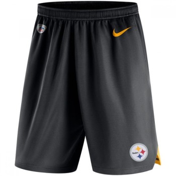 Men's Pittsburgh Steelers Black Knit Performance Shorts Men's Pittsburgh Steelers Black Knit Performance Shorts