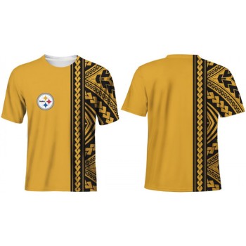Men's Pittsburgh Steelers Yellow T-Shirt Men's Pittsburgh Steelers Yellow T-Shirt