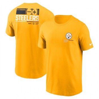 Men's Pittsburgh Steelers Yellow Team Incline T-Shirt Men's Pittsburgh Steelers Yellow Team Incline T-Shirt