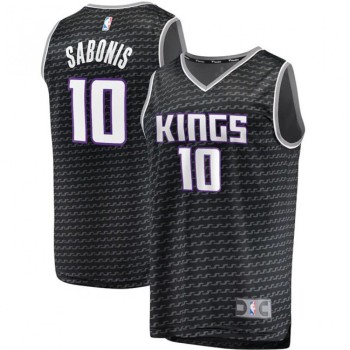 Men's Sacramento Kings #10 Domantas Sabonis Black Stitched Basketball Jersey Men's Sacramento Kings #10 Domantas Sabonis Black Stitched Basketball Jersey