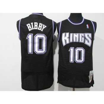Men's Sacramento Kings #10 Mike Bibby 2001-02 Black Throwback Stitched Jersey Men's Sacramento Kings #10 Mike Bibby 2001-02 Black Throwback Stitched Jersey
