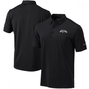 Men's San Antonio Spurs Antigua Black Legacy Pique Polo Men's San Antonio Spurs Antigua Black Legacy Pique Polo