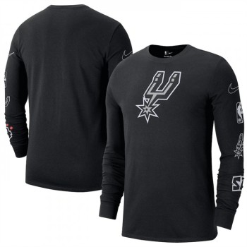 Men's San Antonio Spurs Black 2022/23 City Edition Essential Expressive Long Sleeve T-Shirt Men's San Antonio Spurs Black 2022/23 City Edition Essential Expressive Long Sleeve T-Shirt
