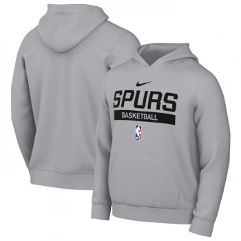 Men's San Antonio Spurs Grey Spotlight Fleece Overhead Hoodie Men's San Antonio Spurs Grey Spotlight Fleece Overhead Hoodie