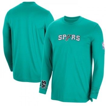 Men's San Antonio Spurs Teal 2022/23 City Edition Essential Expressive Long Sleeve T-Shirt Men's San Antonio Spurs Teal 2022/23 City Edition Essential Expressive Long Sleeve T-Shirt