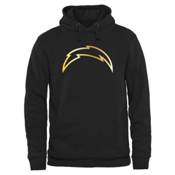 Men's San Diego Chargers Pro Line Black Gold Collection Pullover Hoodie Men's San Diego Chargers Pro Line Black Gold Collection Pullover Hoodie