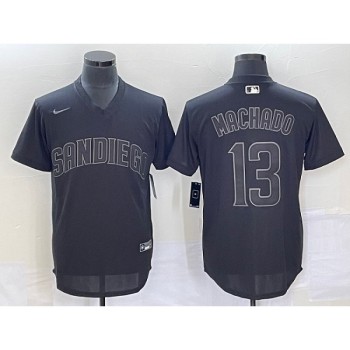 Men's San Diego Padres #13 Manny Machado Black Cool Base Stitched Jersey Men's San Diego Padres #13 Manny Machado Black Cool Base Stitched Jersey